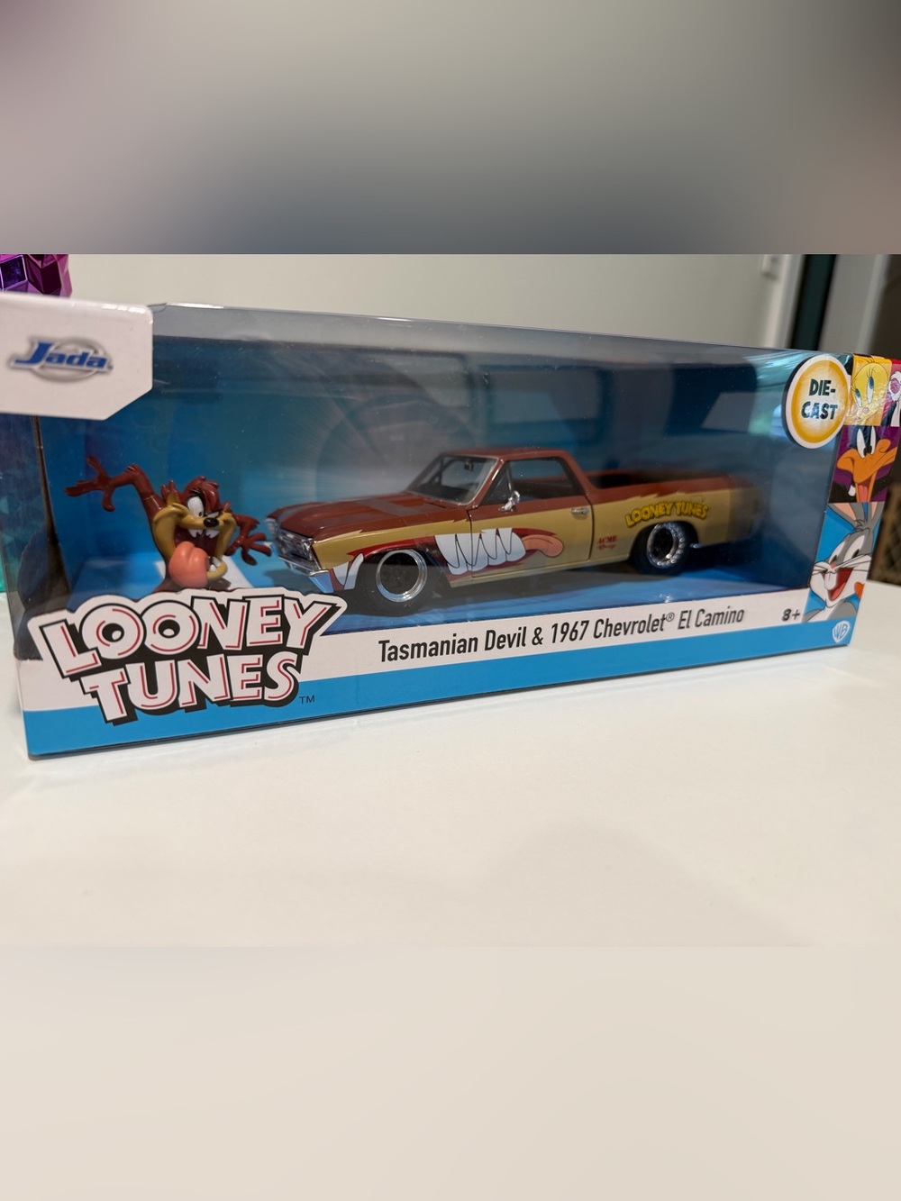 Looney Tunes Die-Cast Tasmanian Devil & 1967 Chevrolet El Camino